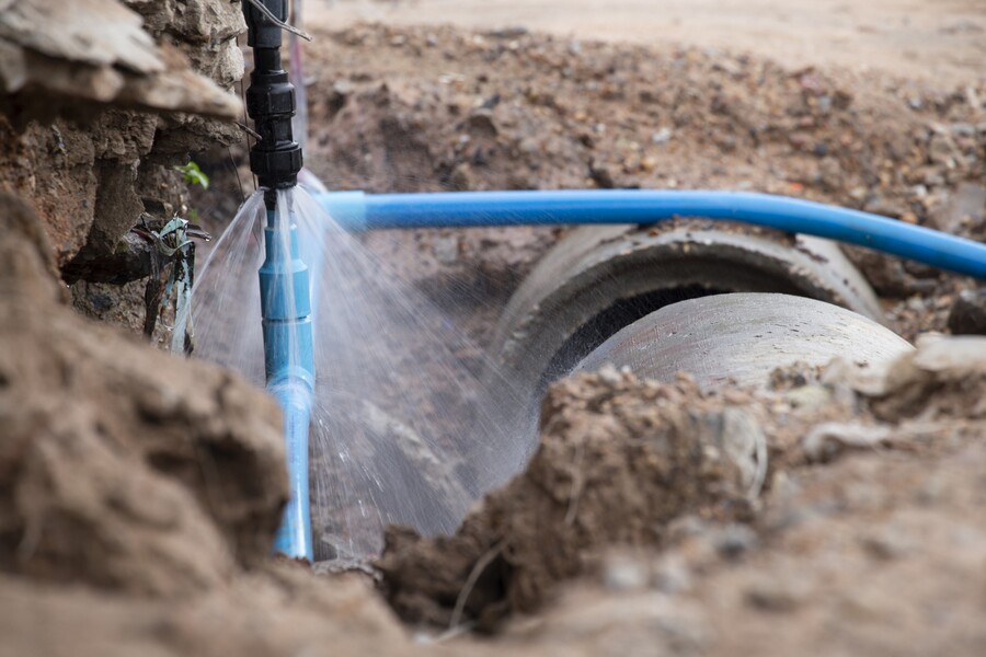 Water Line Repair by 24 Hours Drain & Sewer Line Cleaning